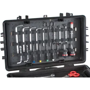 Top Lid Tool Panel For Mobile Tool Chests With Customizable Bands