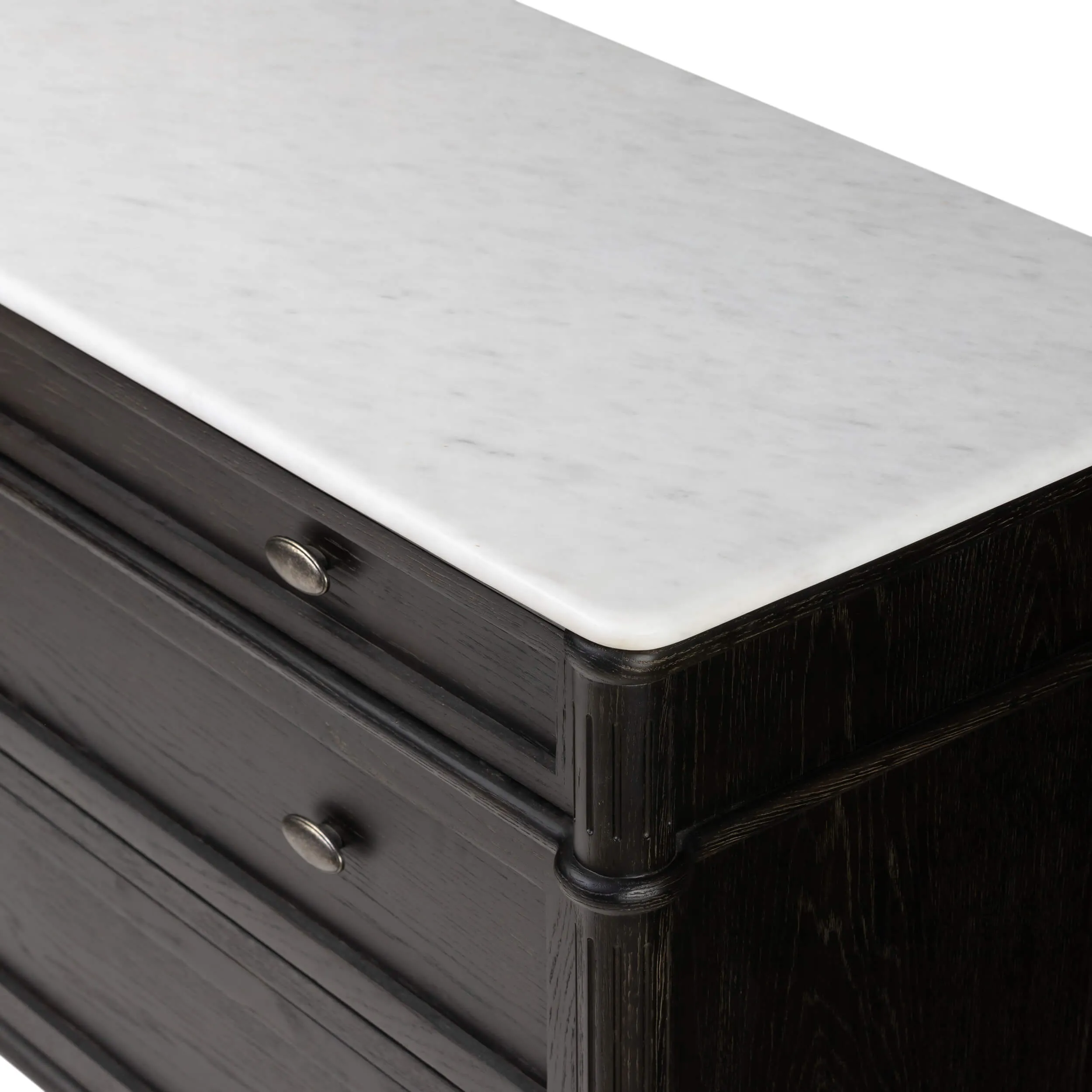 Toulouse Marble Chest, Distressed Black