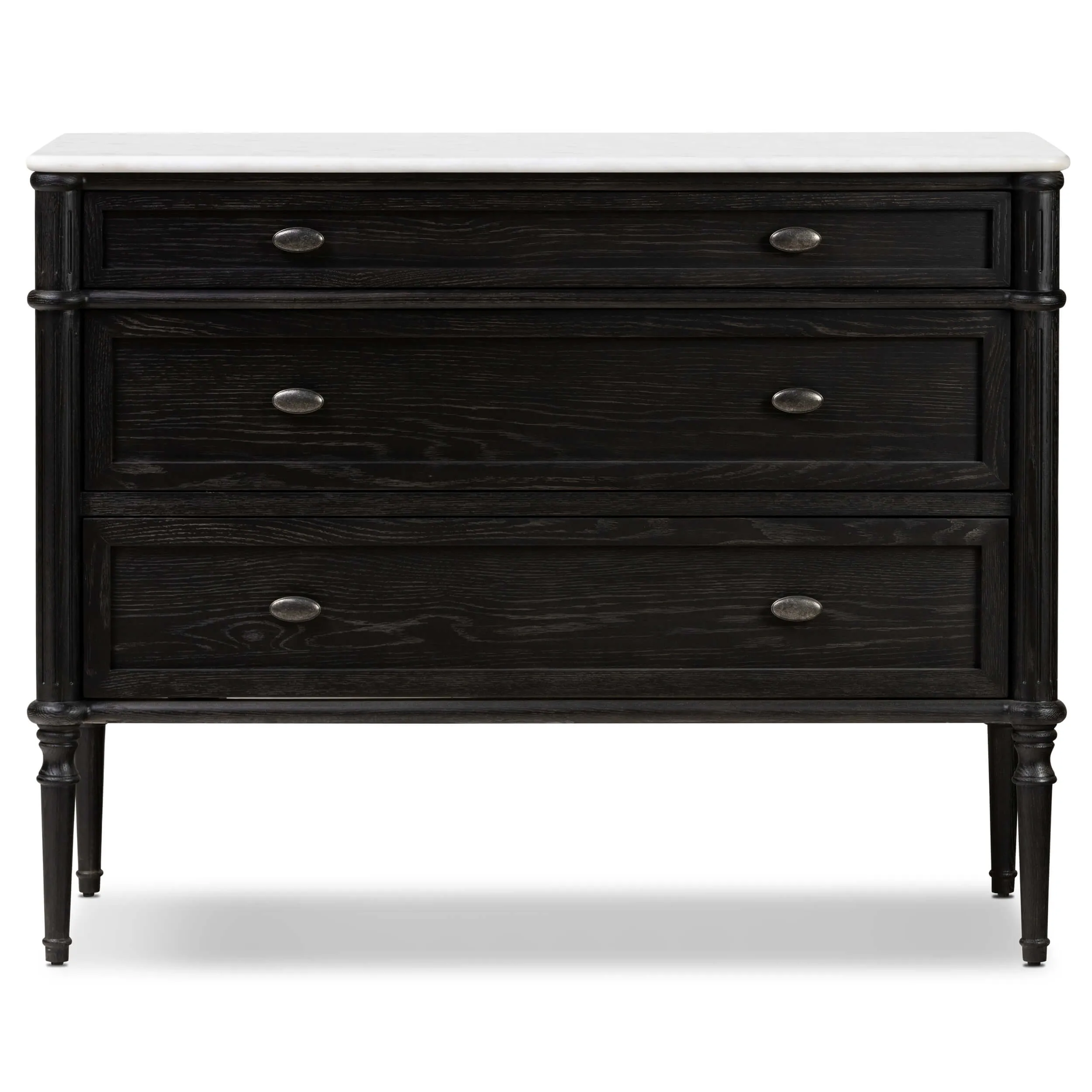 Toulouse Marble Chest, Distressed Black