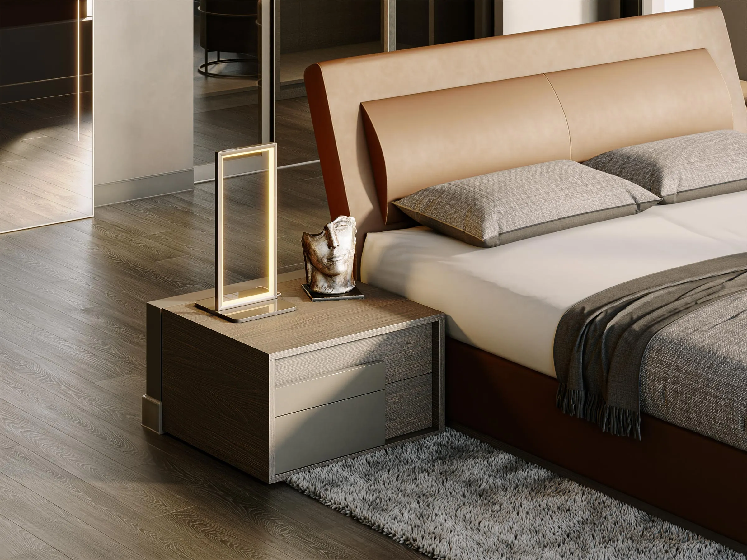 Trevo Bed - Upholstered