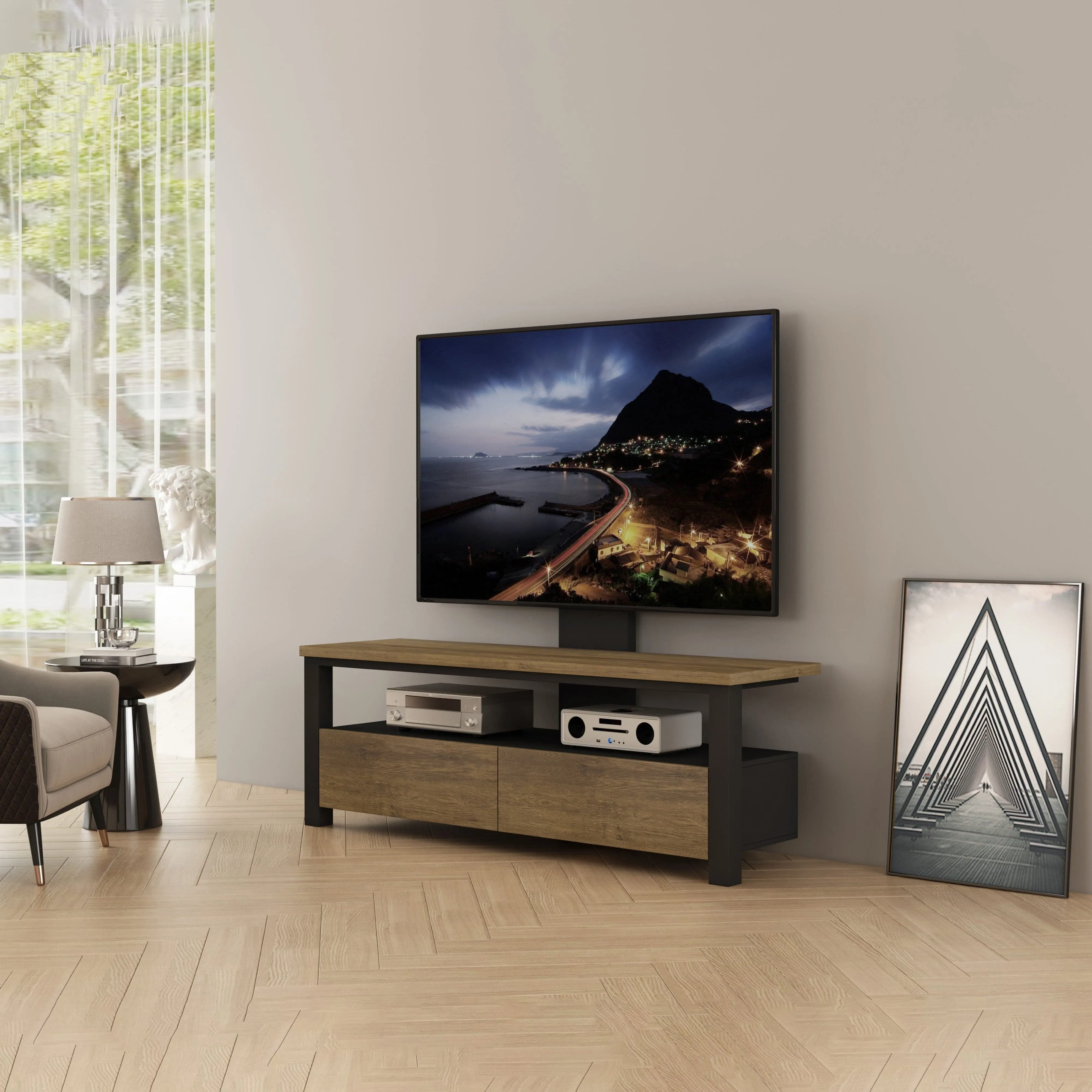 VOODOO Entertainment Unit Dark Oak by Tauris