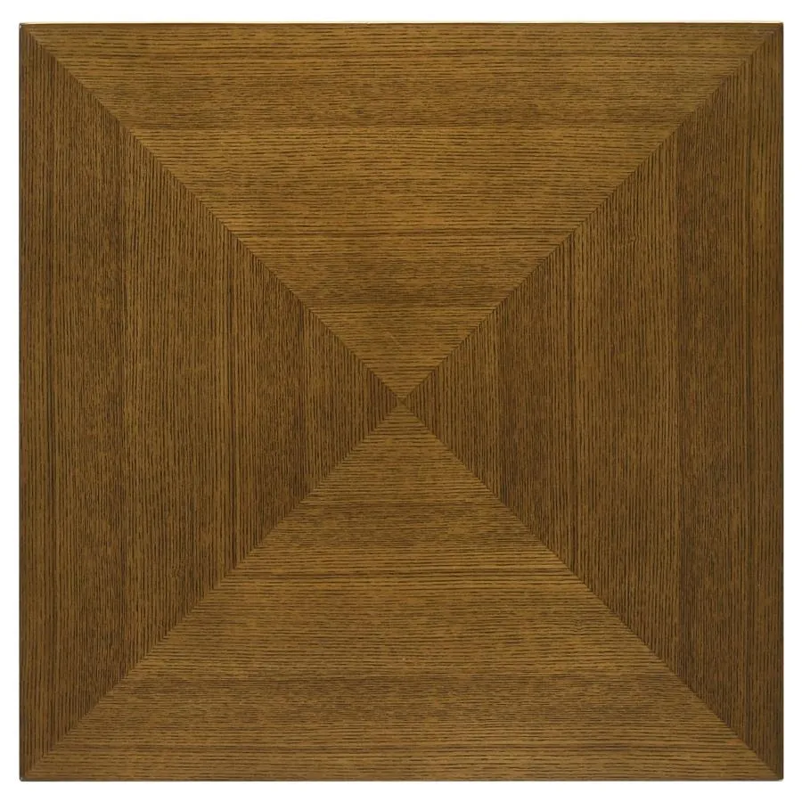 Westerly Square Wood End Table with Diamond Parquet Walnut