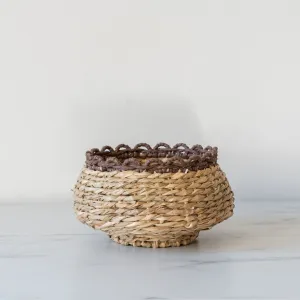 Woven Pedestal Basket